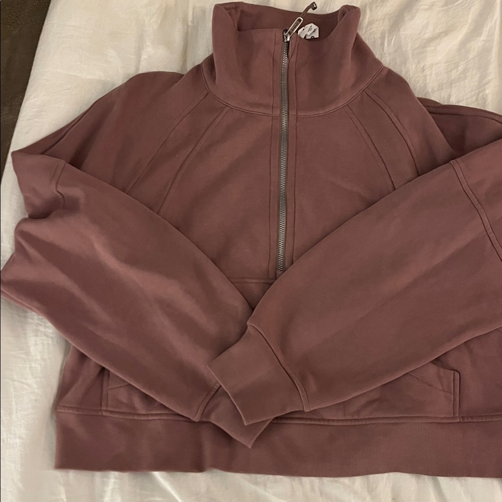 Lululemon Mauve Quarter-Zip Pullover